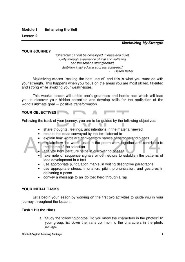 Grade 10 English Module Pdf